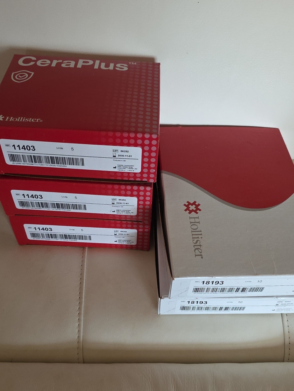 Ostomy Supplies,  Pouches and Convex Barrier NIB